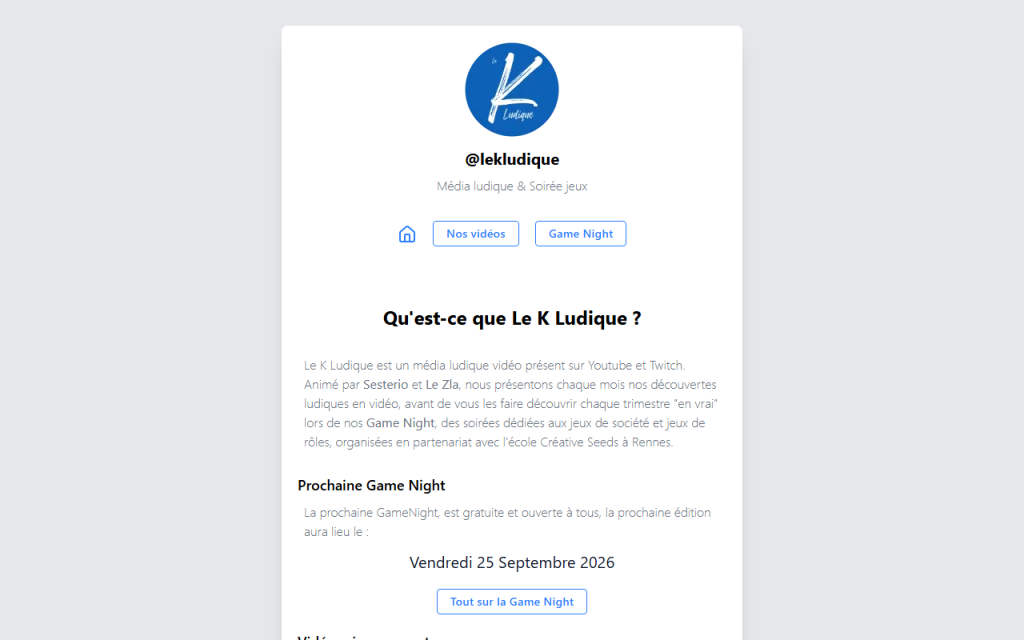 Le K Ludique